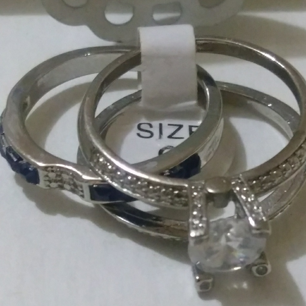Staineless Steel Trio Wedding Ring
